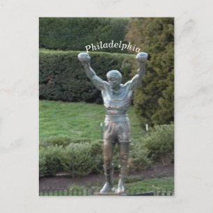 Philadelphia Rocky Statue Postcard