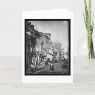 Philadelphia Scene Daguerreotype 1842 Card