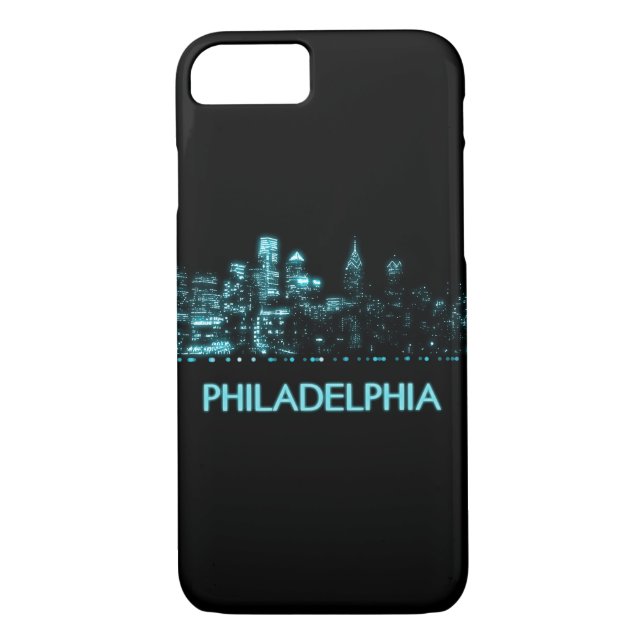 Philadelphia Skyline Case-Mate iPhone Case (Back)