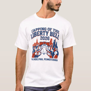 Philadelphia Skyline Crowd Gathering With Metal To T-Shirt