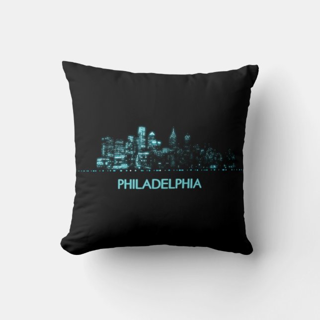 Philadelphia Skyline Cushion (Front)