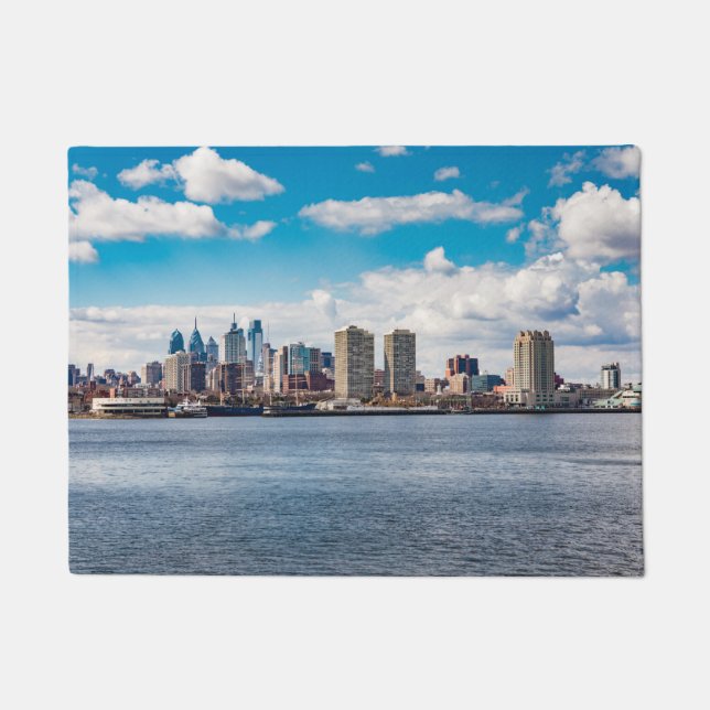 Philadelphia Skyline Doormat (Front)