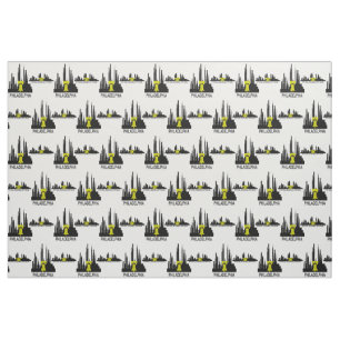 Philadelphia Skyline Fabric
