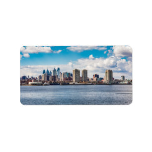 Philadelphia Skyline Label