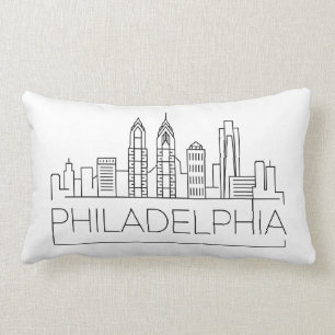 Philadelphia Skyline Lumbar Cushion