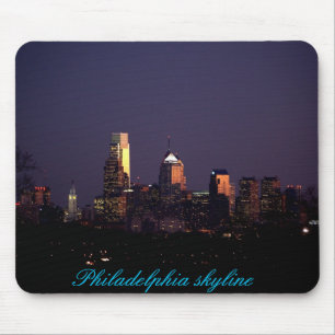 Philadelphia skyline mousepad