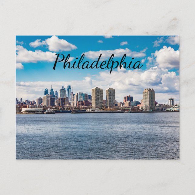 Philadelphia Skyline Postcard (Front)