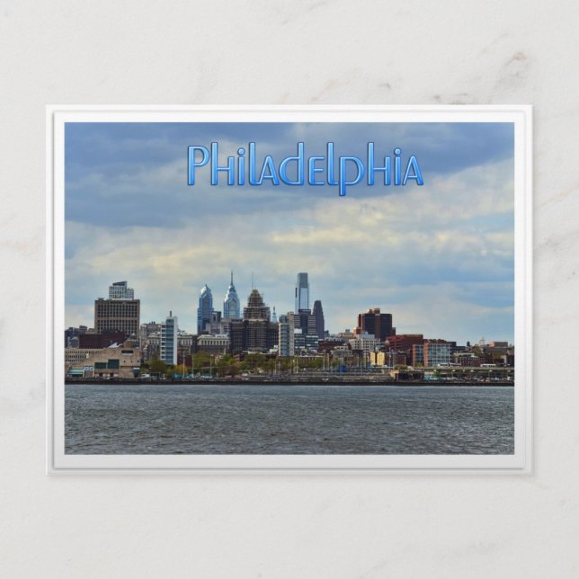 Philadelphia Skyline Postcard (Front)