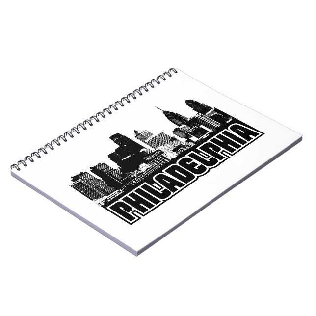 Philadelphia Skyline Spiral Notebook (Left Side)