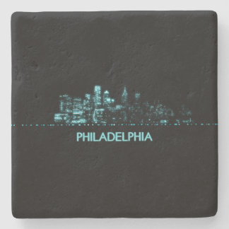 Philadelphia Skyline Stone Coaster