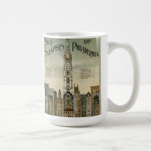 Philadelphia Skyscrapers (1898 Vintage Poster) Coffee Mug