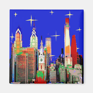 Philadelphia Starry Night Magnet