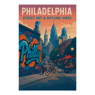 Philadelphia – Street Art & Skyline Vibes Poster