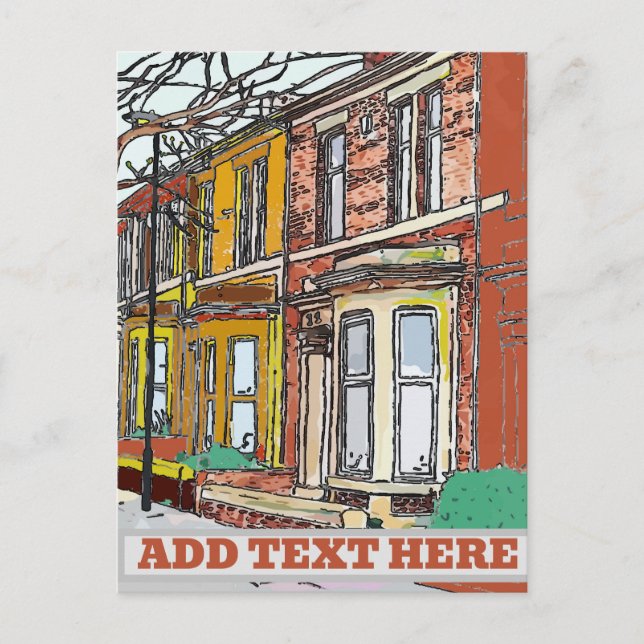 Philadelphia Street Postcard (Front)