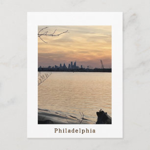 Philadelphia Sunset Photo Postcard