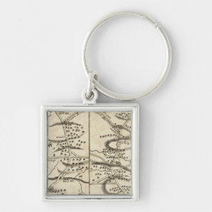 Philadelphia to Washington Road Map Key Ring