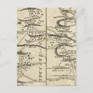 Philadelphia to Washington Road Map Postcard