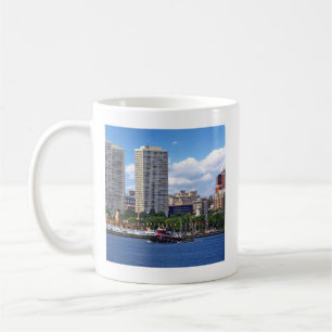 Philadelphia - Tugboat by Philadelphia Skyline II Coffee Mug
