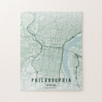 Philadelphia USA City Map Minimal Design