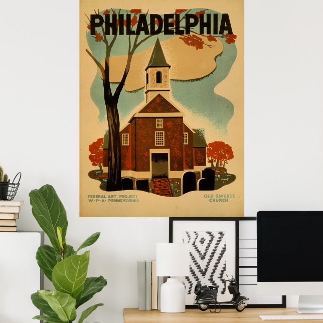 Philadelphia vintage poster (Home Office)
