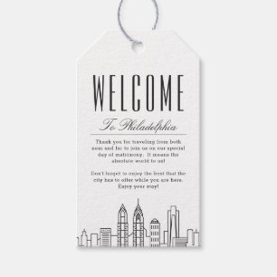 Philadelphia Wedding   Welcome Message Gift Tags