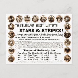 Philadelphia Weekly 1918 Stars & Stripes Newspaper Postcard