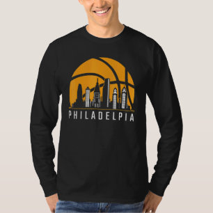 Philadelpia Basketball Pennsylvania Pa Cityscape S T-Shirt