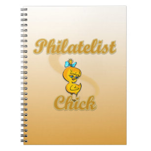 Philatelist Chick Spiral Notebook