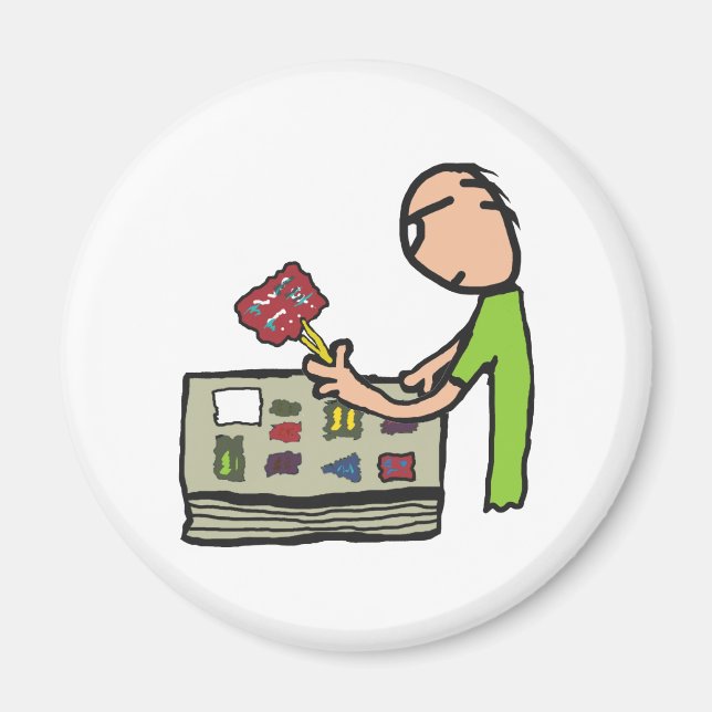 Philately Stamp Collecting Magnet (Front)