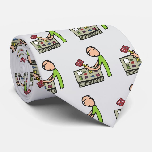 Philately Stamp Collecting Tie (Rolled)
