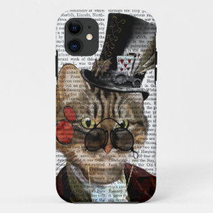 Phileas Feline Steampunk Cat & Top Hat 2 iPhone 11 Case