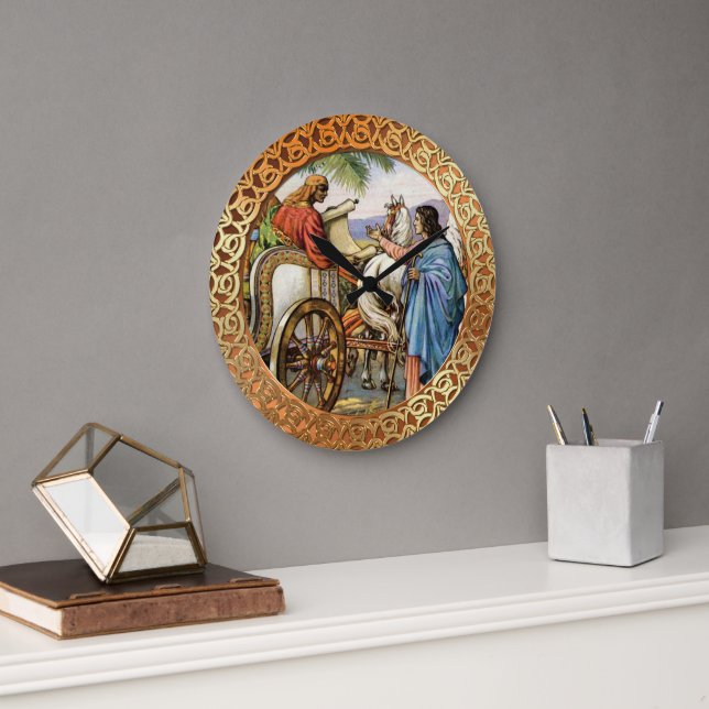 philip and the man in a chariot clock (Office)