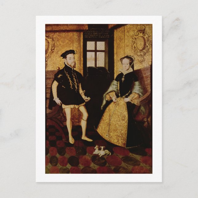 Philip II and Mary I, 1558 Postcard (Front)