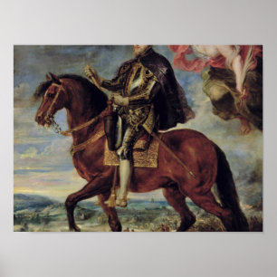 Philip II  Crowned by Victory, 1628 Poster