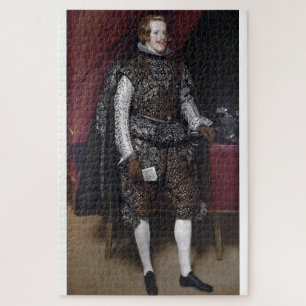 Philip IV in Brown and Silver by Diego Velázquez Jigsaw Puzzle