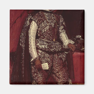 Philip IV  of Spain in Brown and Silver Magnet