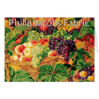Philip Jacobs Fabric, Market Baskets Card.