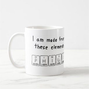 Philip periodic table name mug