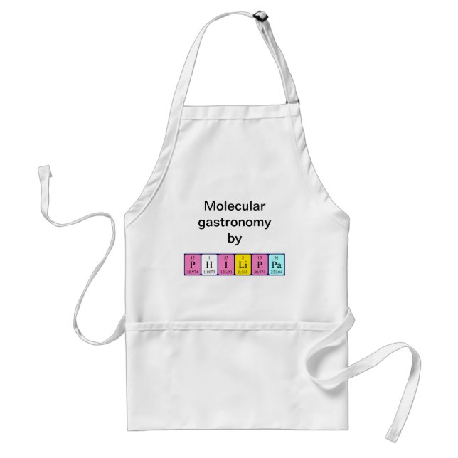 Philippa periodic table name apron (Front)