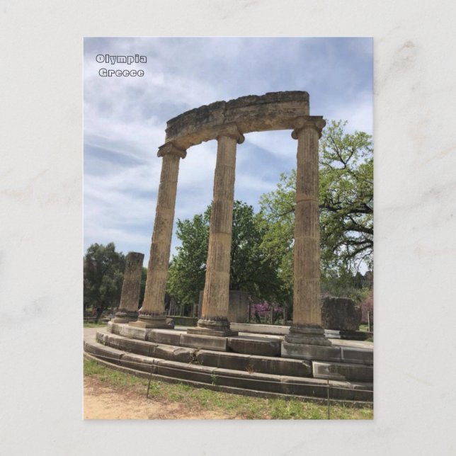 Philippeion ruins, Olympia, Greece. Postcard (Front)