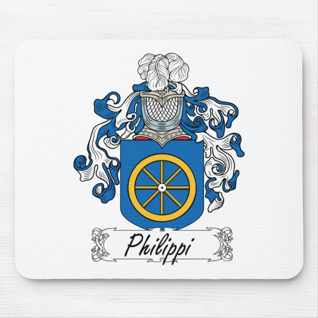 Philippi Family Crest Mouse Pad (Front)