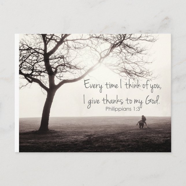 philippians 1:3 postcard (Front)