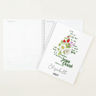 Philippians 1:6 personalised, custom year planner