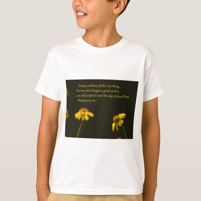 Philippians 1:6 T-Shirt (Front)