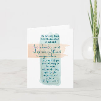 Philippians 2:3–4 card