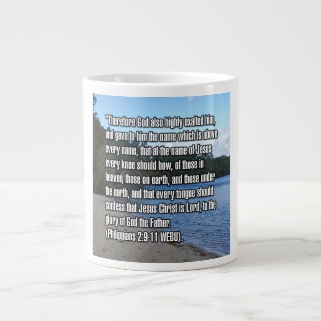 Philippians 2:9-11 WEBU Mug (Front)