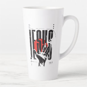 Philippians 2:9 Name Above All Names Retro Grunge Latte Mug