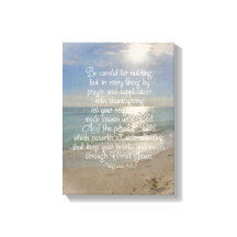 Philippians 4:13 Bible Verse Beach Christian Art
