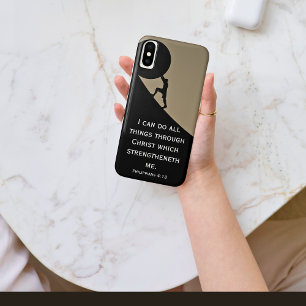 Philippians 4:13 Bible Verse Giant Stone Case-Mate iPhone Case