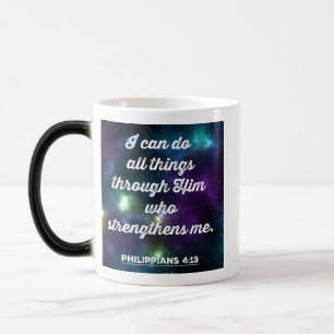 Philippians 4:13 Bible Verse Magic Mug